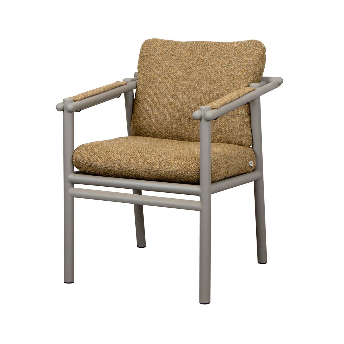 Sticks Chair, taupe aluminium fra Cane-line (Turmeric Yellow, Cane-line Rise)