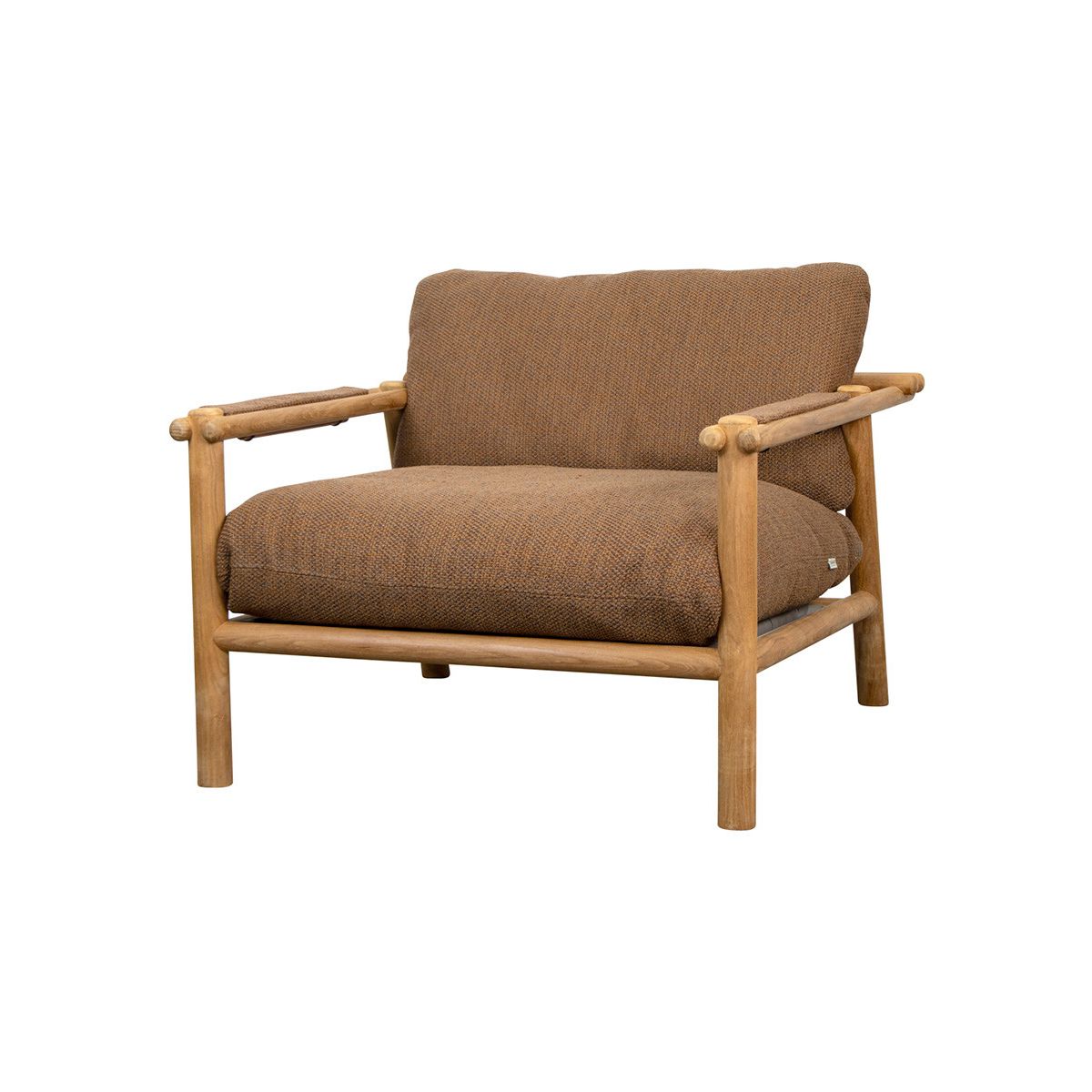 Sticks Lounge Chair, teak fra Cane-line (Umber Brown, Cane-line Rise)