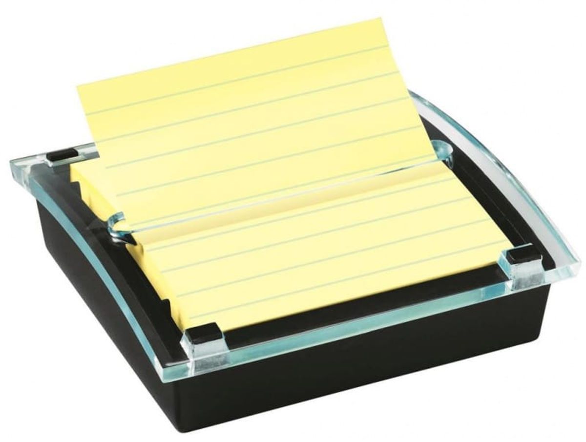 Sticky notes dispenser POST-IT® Millenium XL Z-Notes (DS440-SSCYL), sort, 1 blok GRATIS