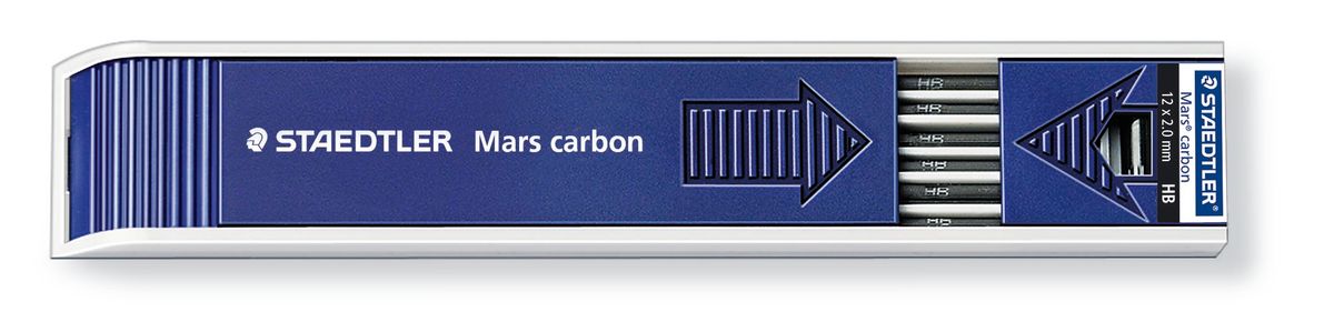 Stifter Mars Carbon 2,0mm HB (12 stifter)