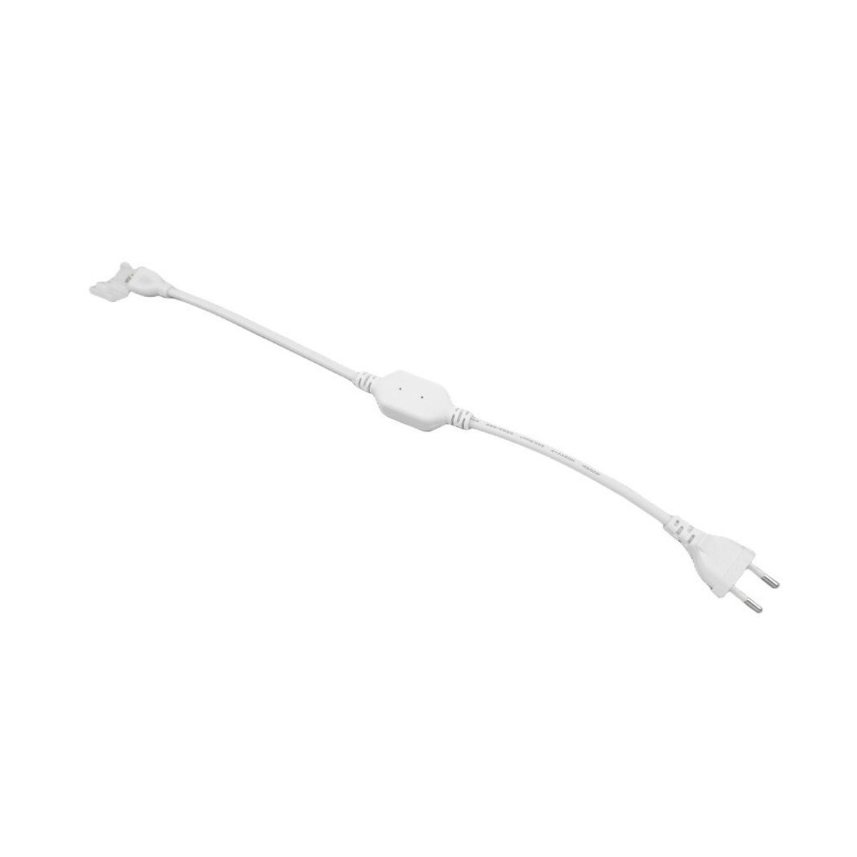 Stik til 230V LED strip Neon COB - Inkl. endeprop, 230V