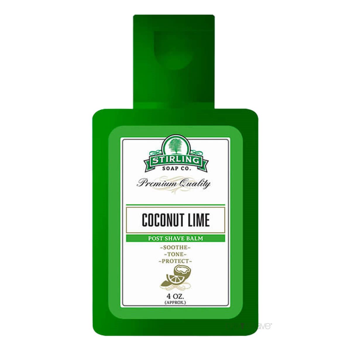 Stirling Soap Co. Aftershave Balm, Coconut Lime, 118 ml.