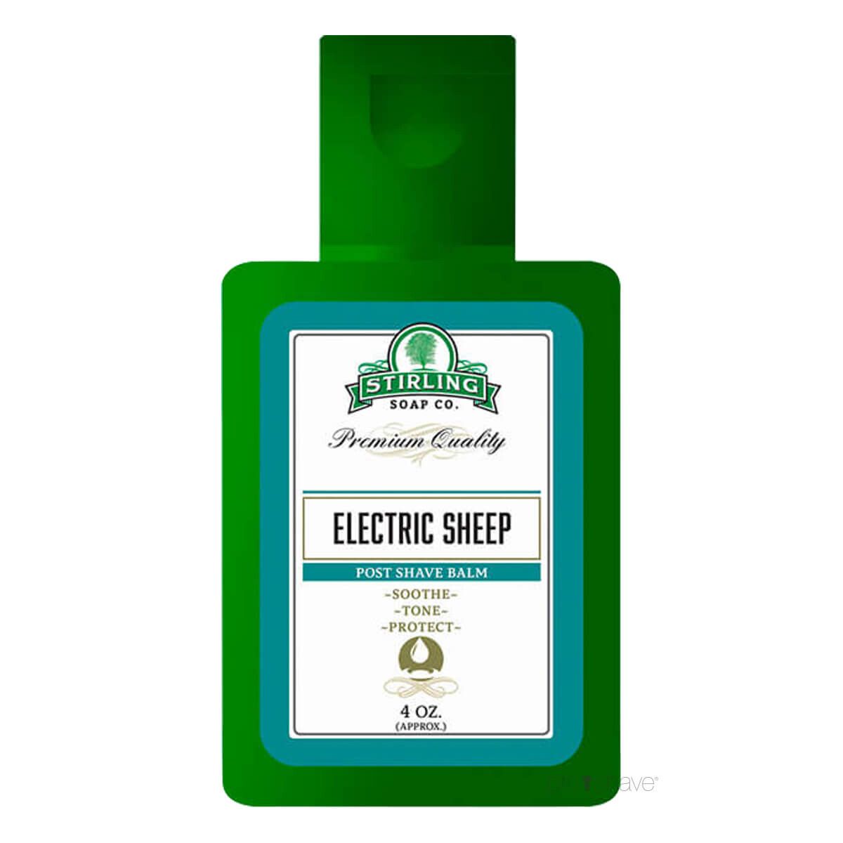 Stirling Soap Co. Aftershave Balm, Electric Sheep, 118 ml.