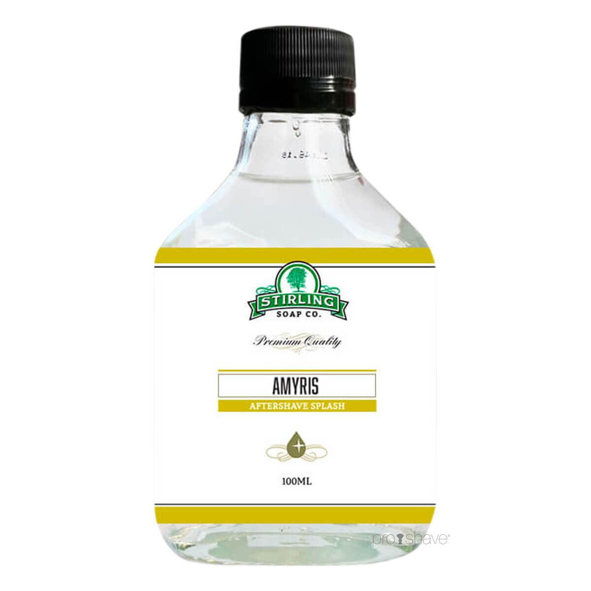 Stirling Soap Co. Aftershave Splash, Amyris, 100 ml.