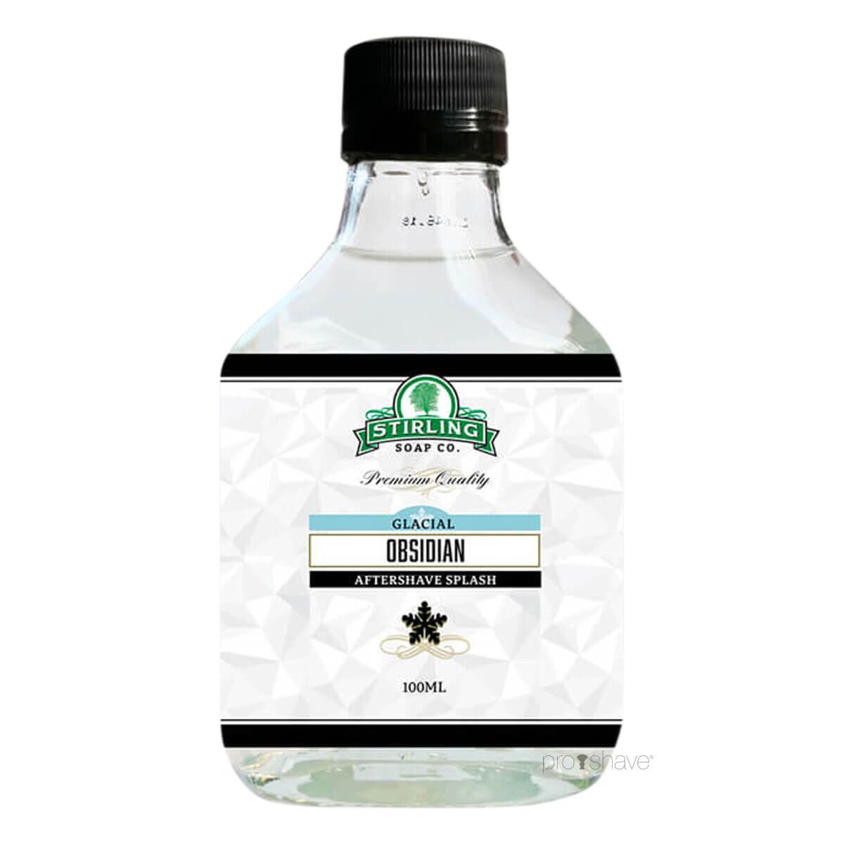 Stirling Soap Co. Aftershave Splash, Glacial Obsidian, 100 ml.