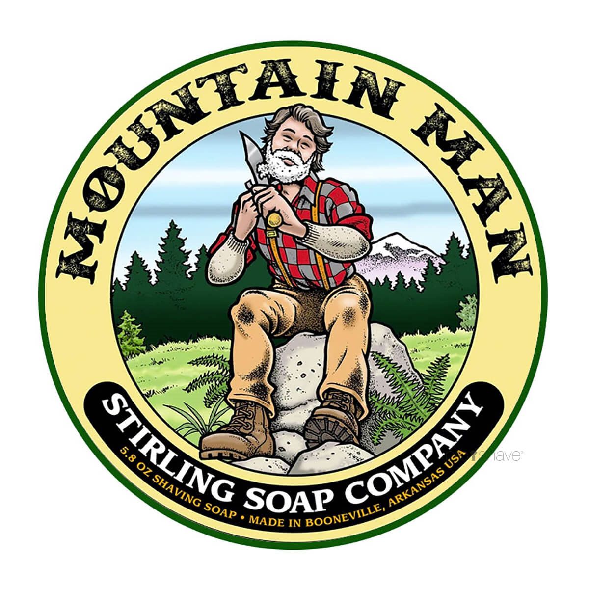 Stirling Soap Co. Barbersæbe, Mountain Man, 170 ml.