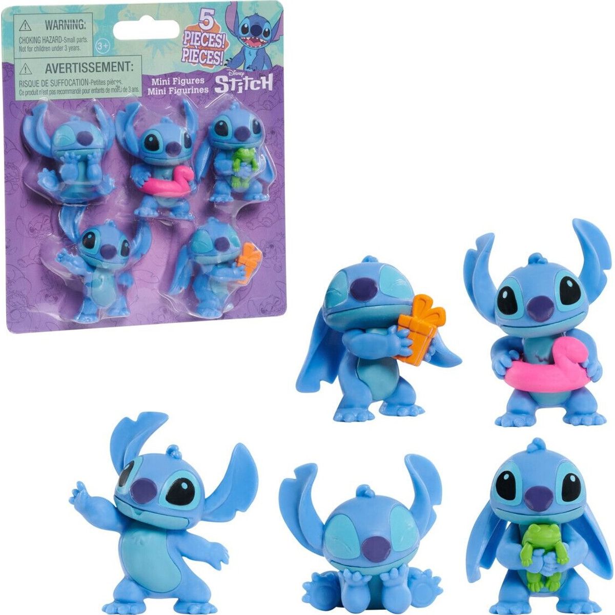 Stitch Figurer - Disney - 5-pak - 5,5 Cm