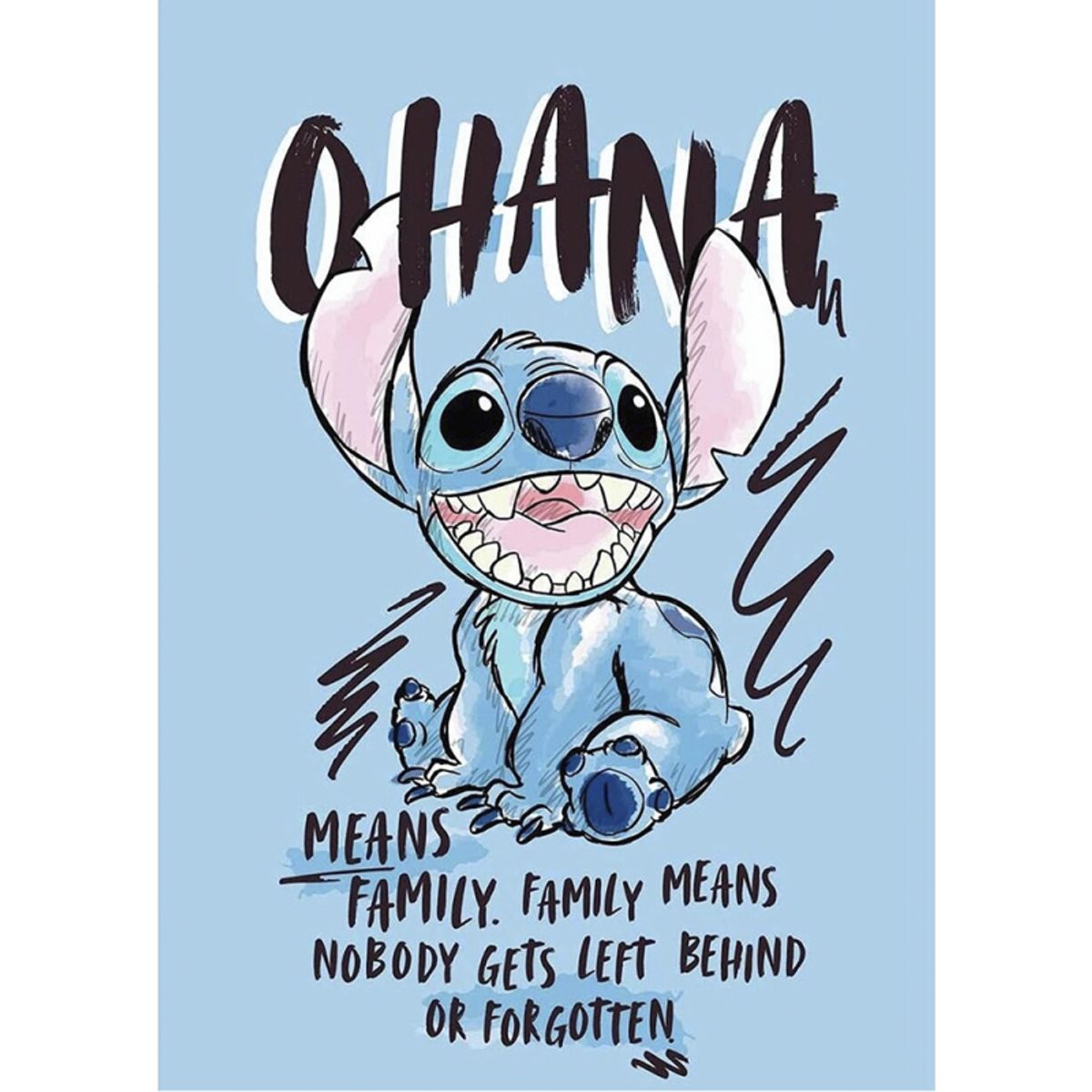 Stitch sukkeprint A4 - Ohana