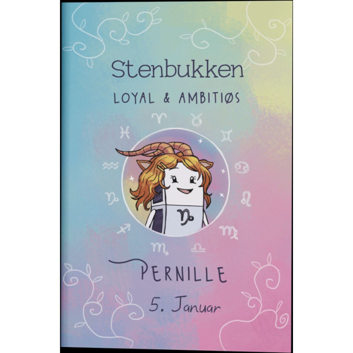 Stjernetegn Stenbukken Gave A5 Notesbog