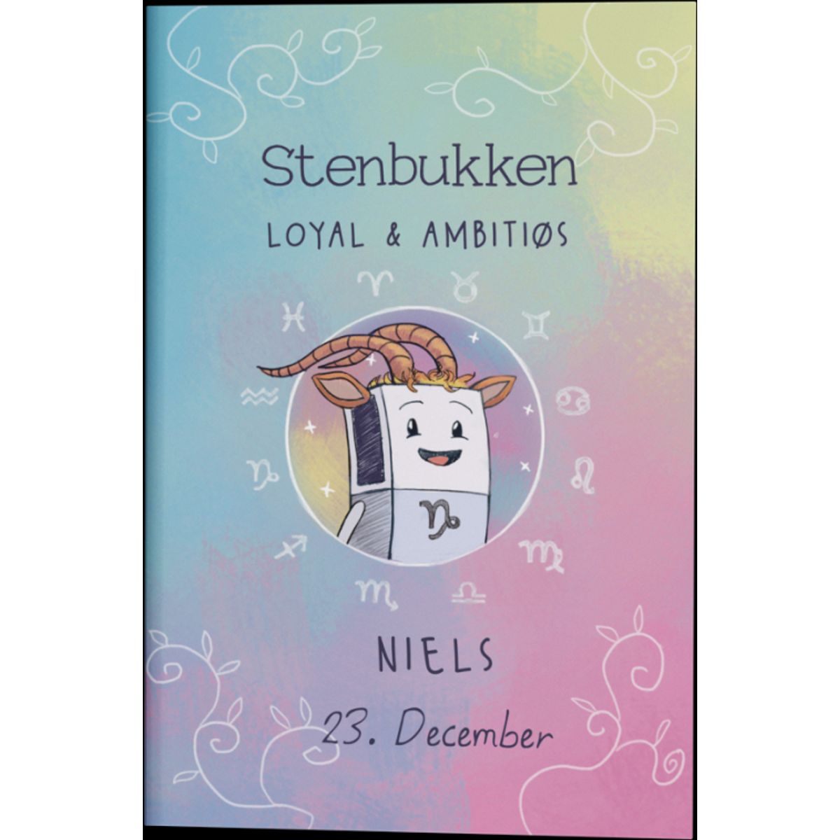 Stjernetegn Stenbukken Gave A5 Notesbog