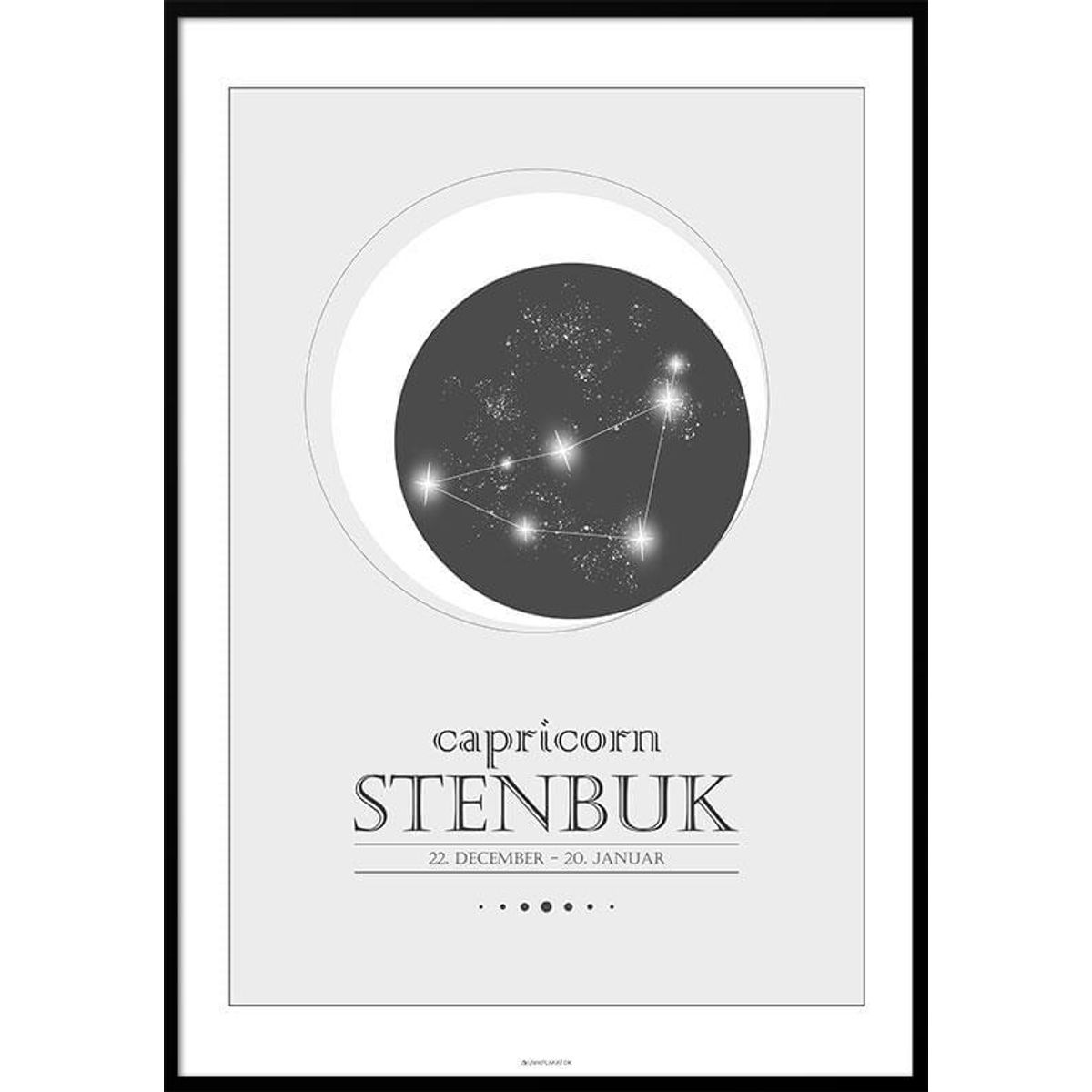 Stjernetegnplakat stenbuk