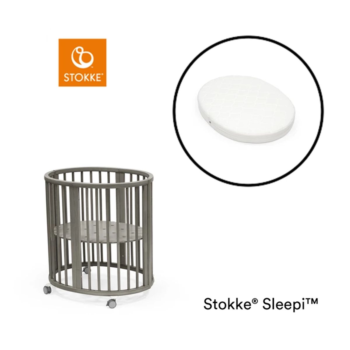 Stokke Sleepi Mini V3 Inkl. Madras - Hazy Grey