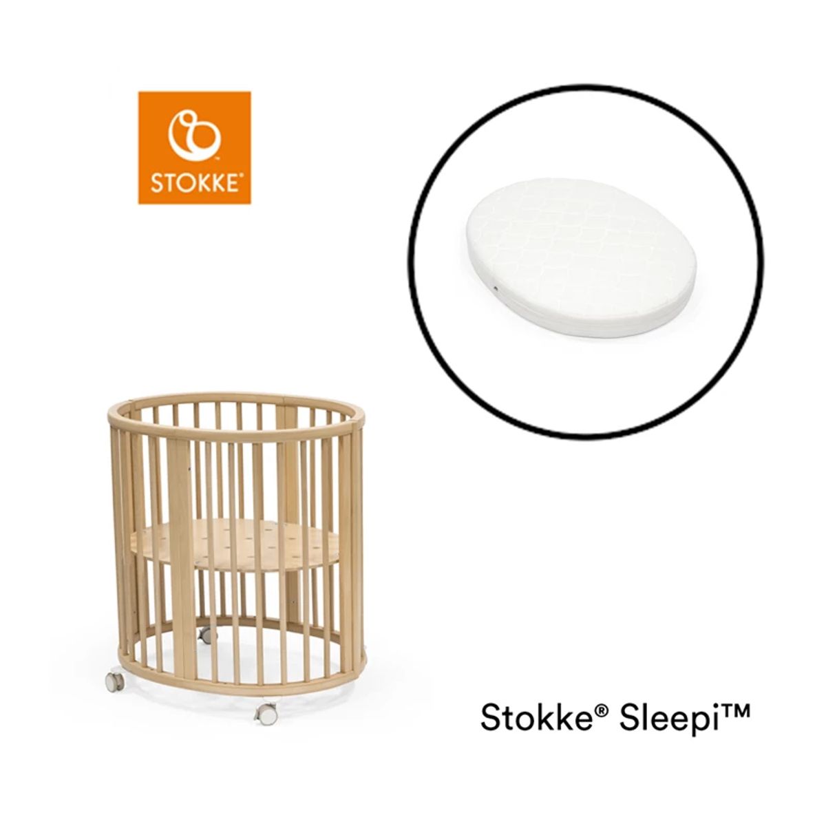 Stokke Sleepi Mini V3 Inkl. Madras - Natural