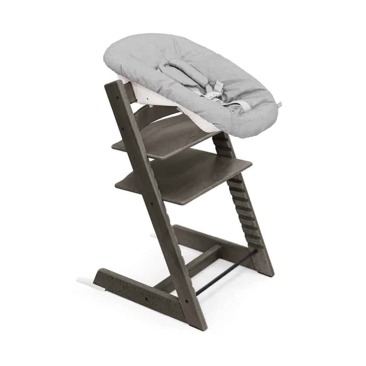 Stokke Tripp Trapp BØG + Newborn Set - Hazy Grey - Grey