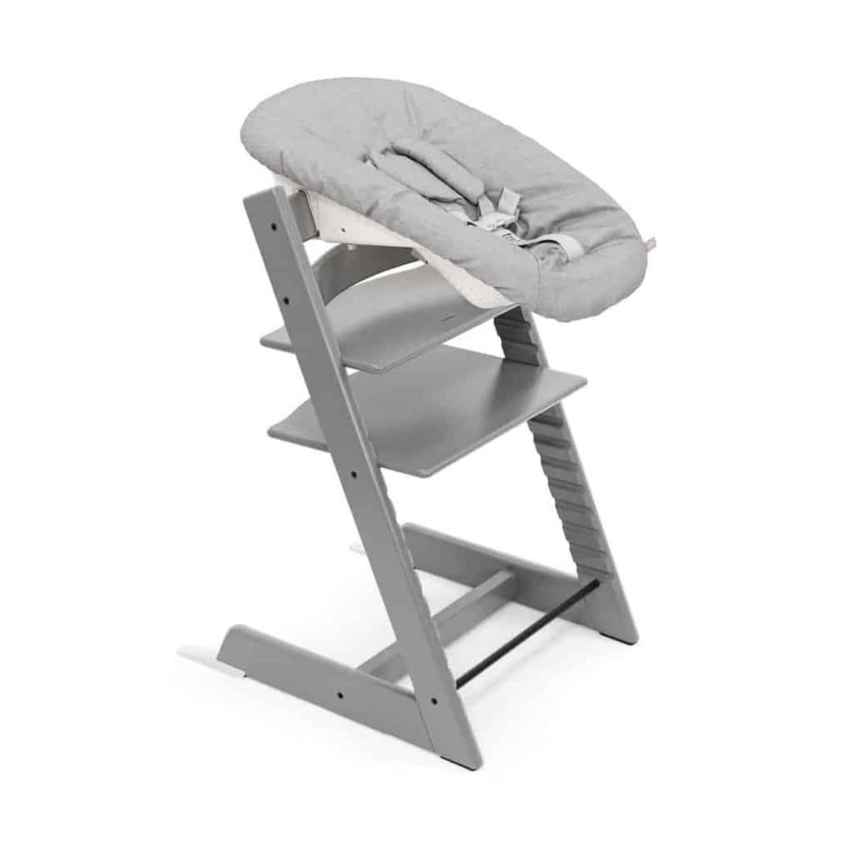 Stokke Tripp Trapp BØG + Newborn Set - Storm Grey - Grey