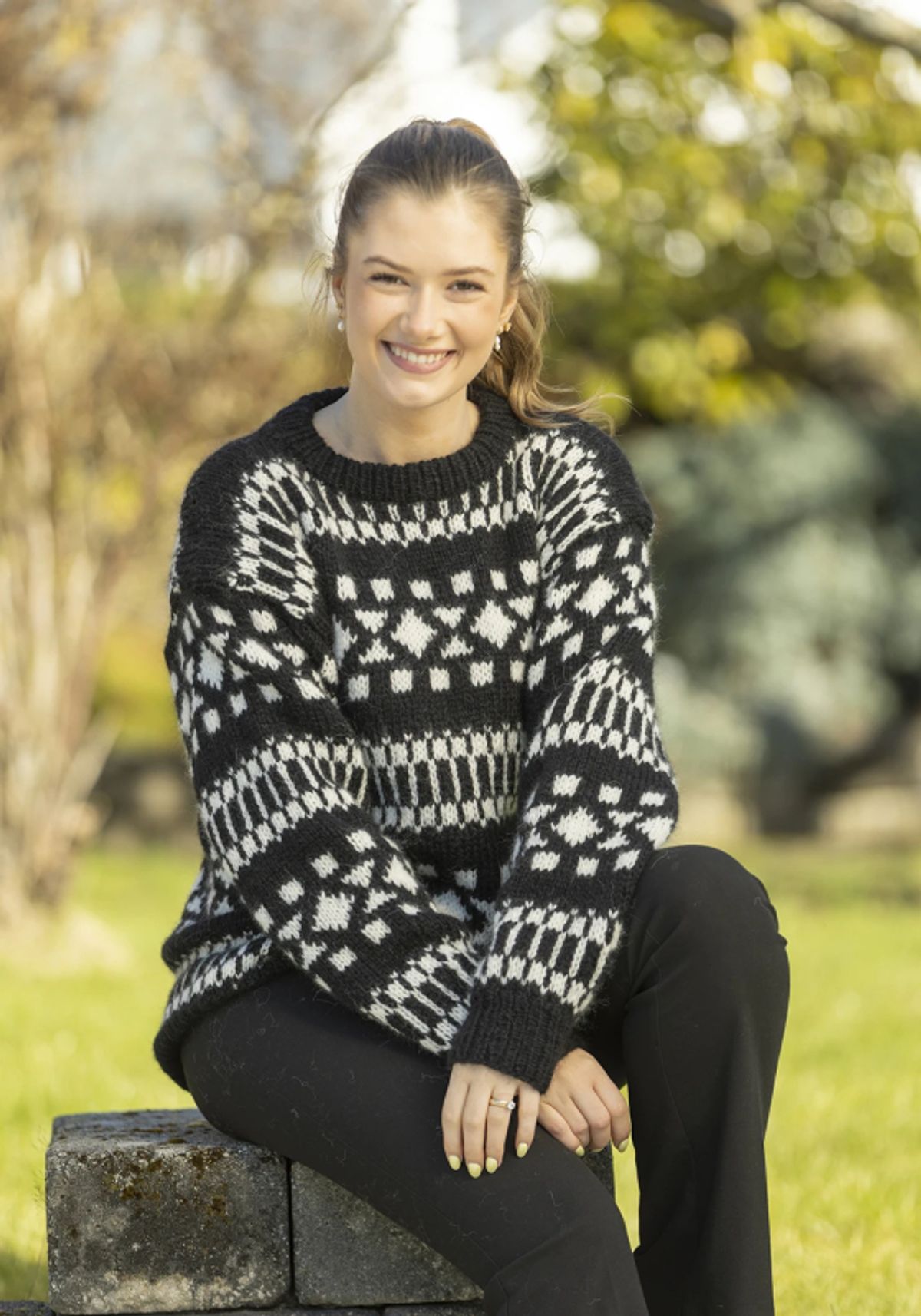 "Stokki" Genser - Viking Design 2316-3B Kit - XS-XXL - Viking Alpaca Bris, fra Viking