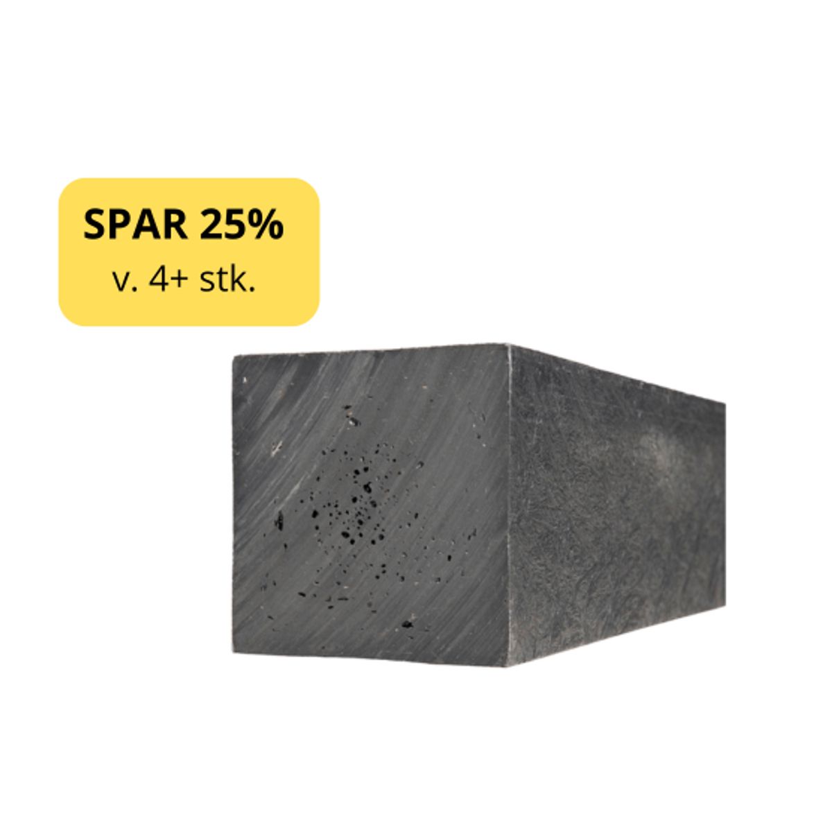 Stolpe 8x8x360 cm Ural Black 1 stk.