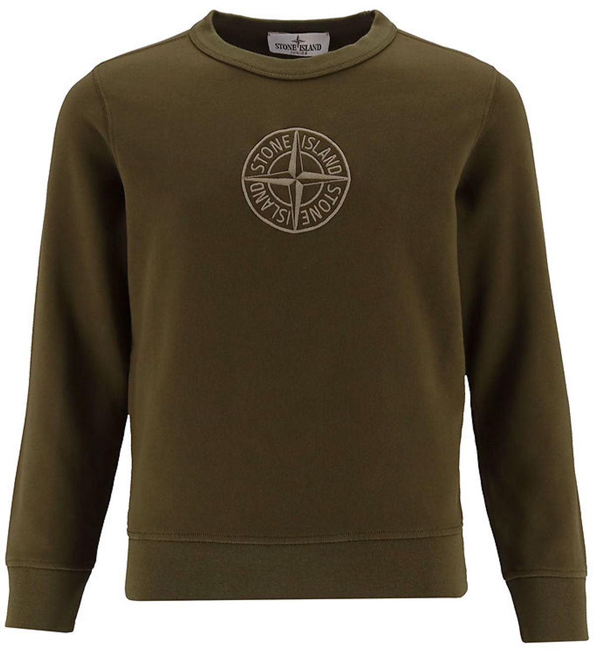 Stone Island Sweatshirt - Armygrøn m. Logo