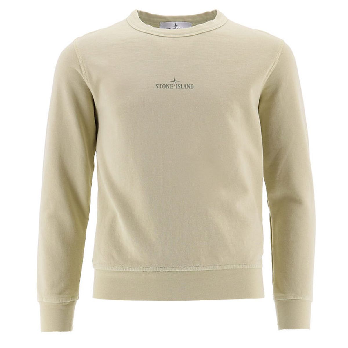 Stone Island Sweatshirt - Sand m. Logo