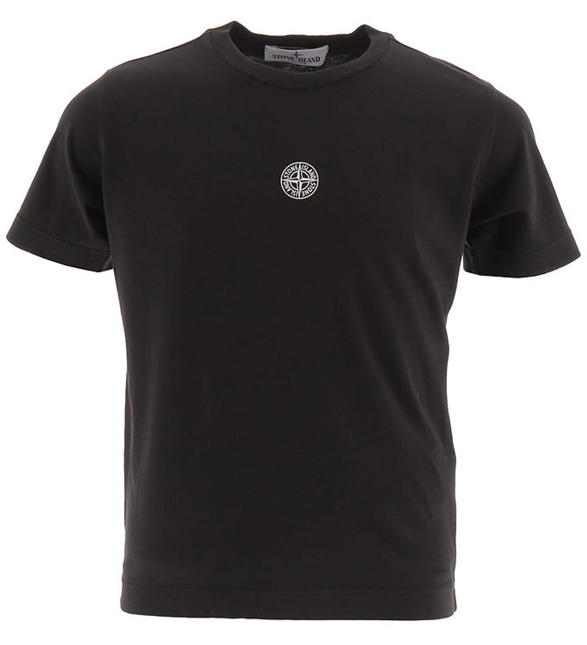 Stone Island T-shirt - Sort/Hvid m. Print