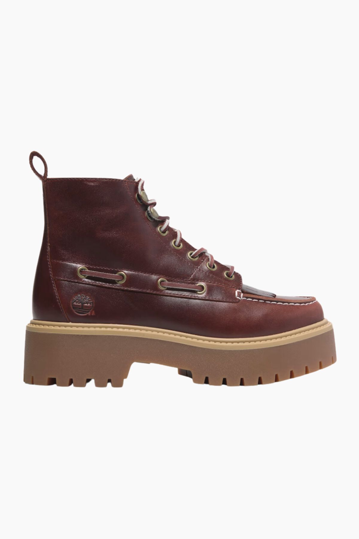 Stone Street Mid Lace Up Boot - Burgundy - Timberland - Bordeaux 37