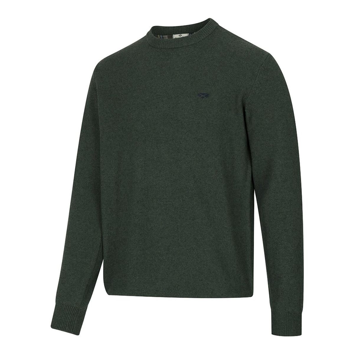 Stonehaven Crew Neck Pullover, pine grøn - L (43-44)