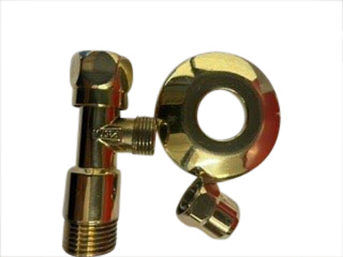 Stopventil poleret 1/2''x10mm