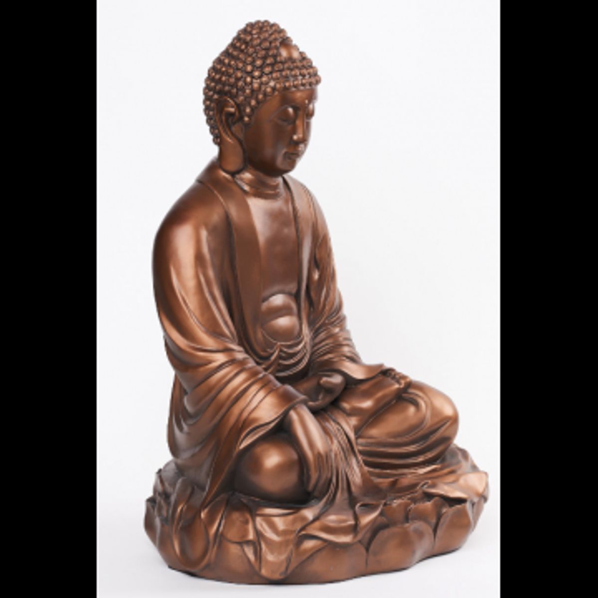 Stor Bronze Buddha 53 cm. - Buddha store statuer - GodKarmaShop