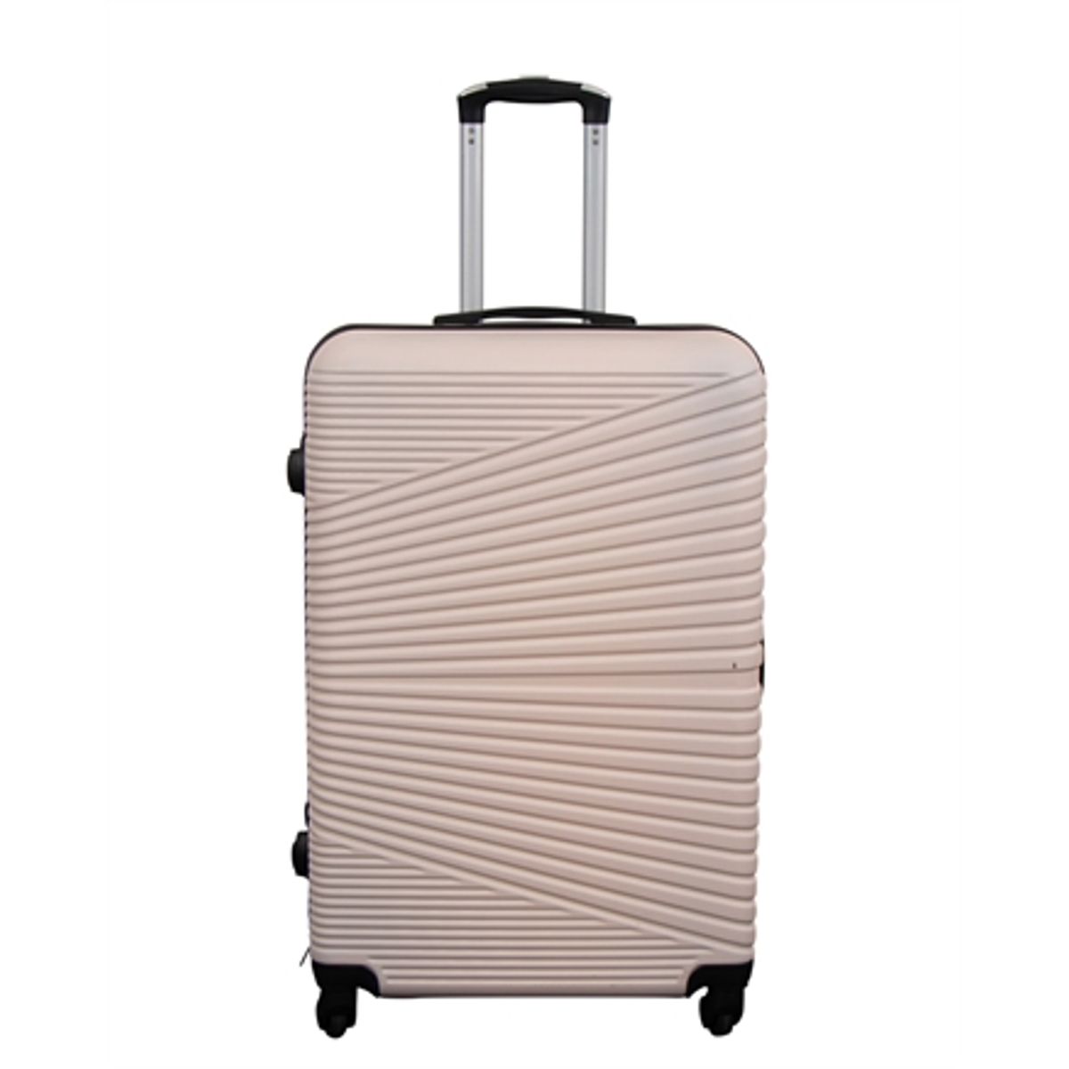 Stor kuffert - Nordic nude - Hardcase kuffert - Smart rejsekuffert