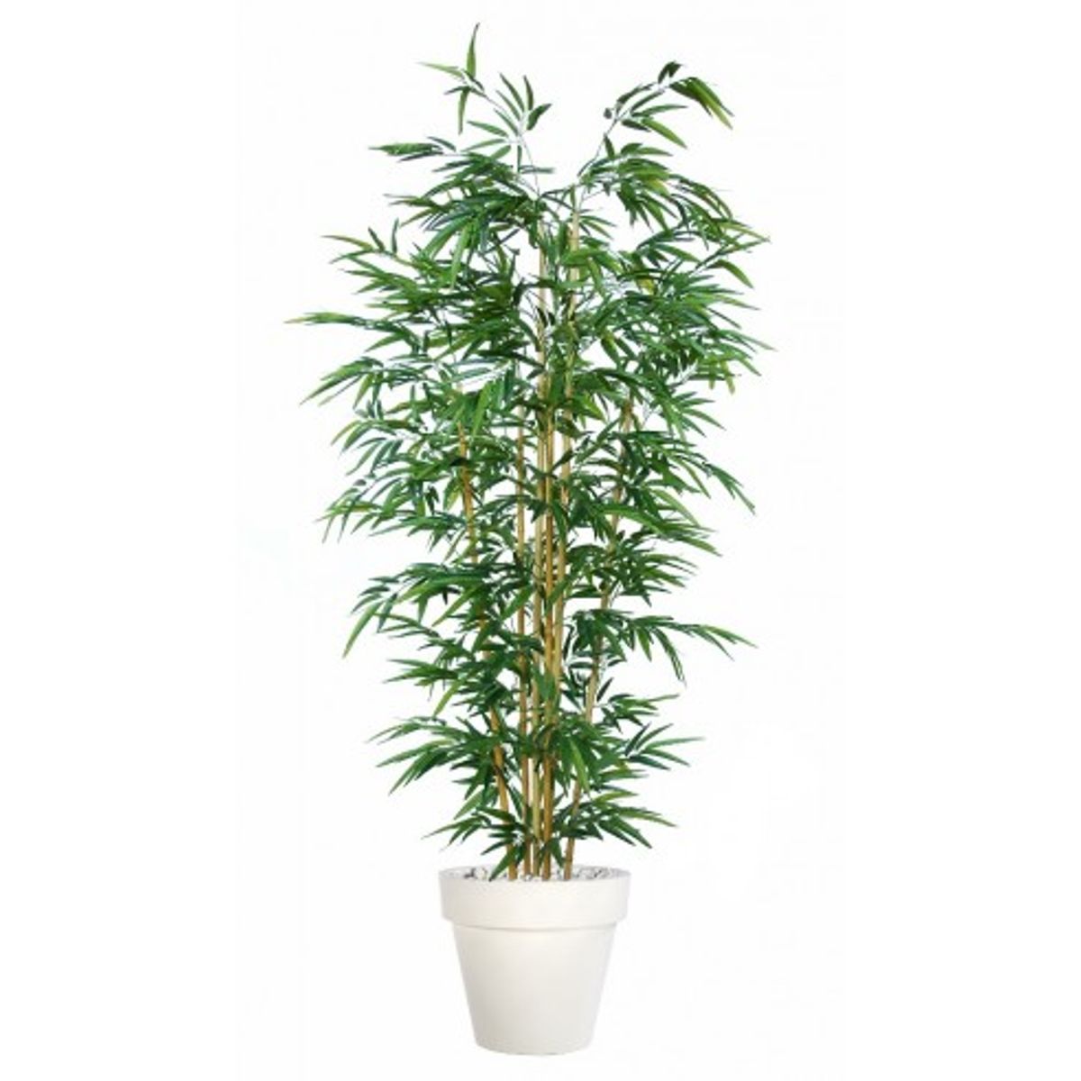 Stor kunstig bambus plante med potte H240 cm