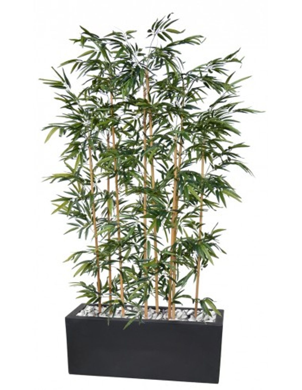 Stor kunstig bambus plante med potte H240 x B100 cm