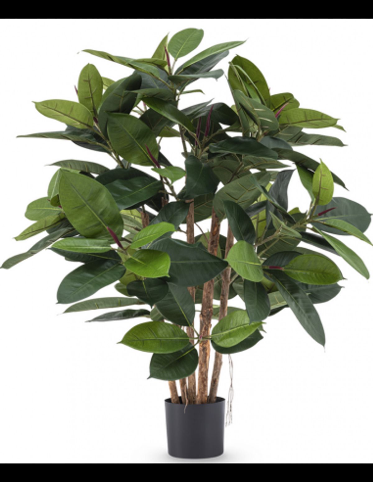 Stor kunstig deluxe gummi plante H90 cm