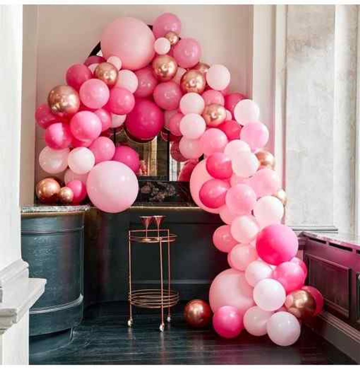 Stor Luksus Ballonbue - Pink - Ballonbuer