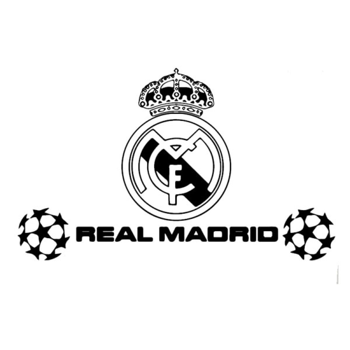 Stor Real Madrid wallsticker. Champions League. 97x70cm