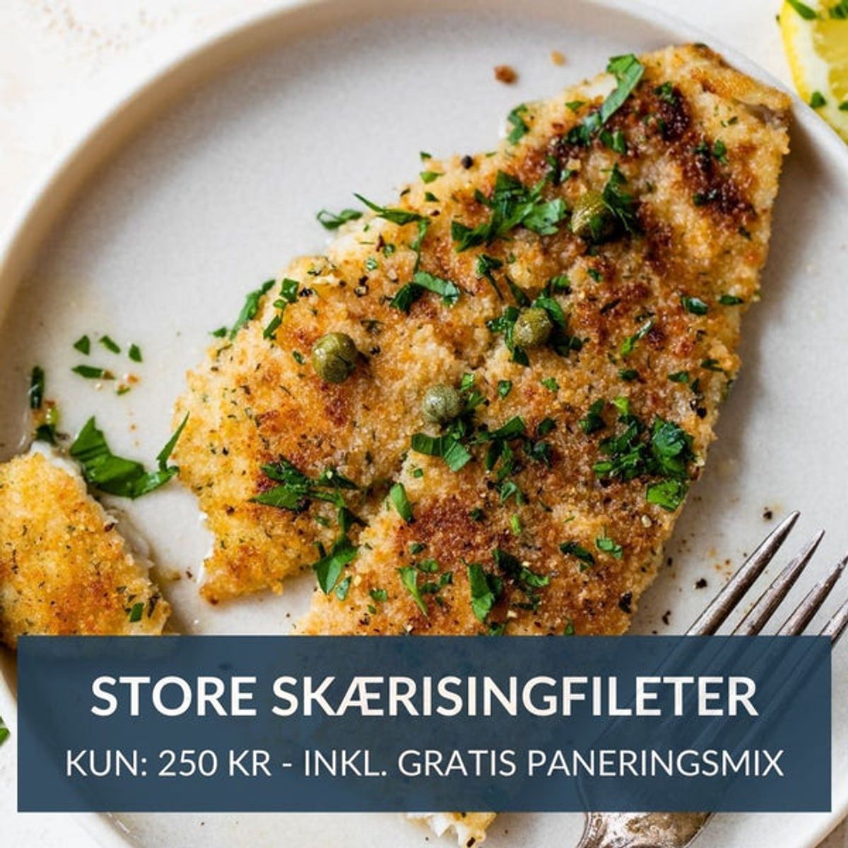 Store Skærisingfileter + Gratis Paneringsmix