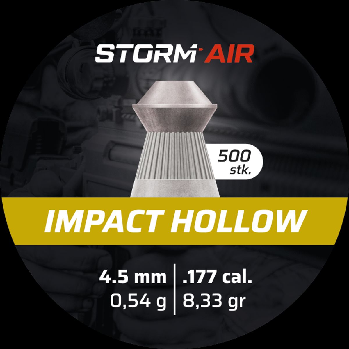 Storm Air Impact Hollow, 4,5 mm, 500 Stk