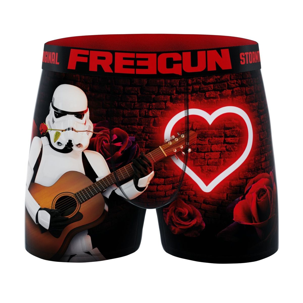 Stormtrooper Boxershorts - Valentins Day Guitar- Star Wars - Freegun Microfiber