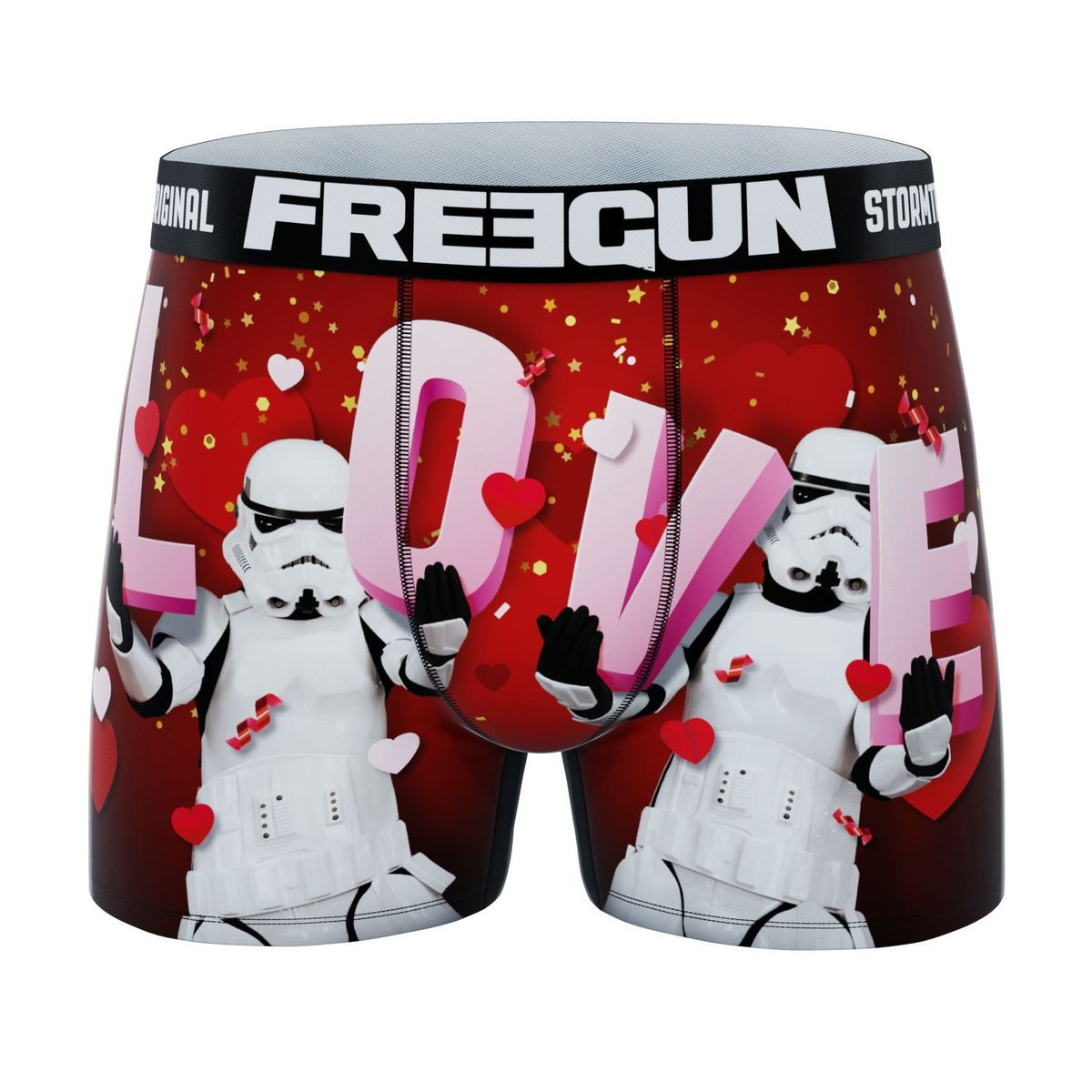 Stormtrooper Boxershorts - Valentins Day Love - Star Wars - Freegun Microfiber