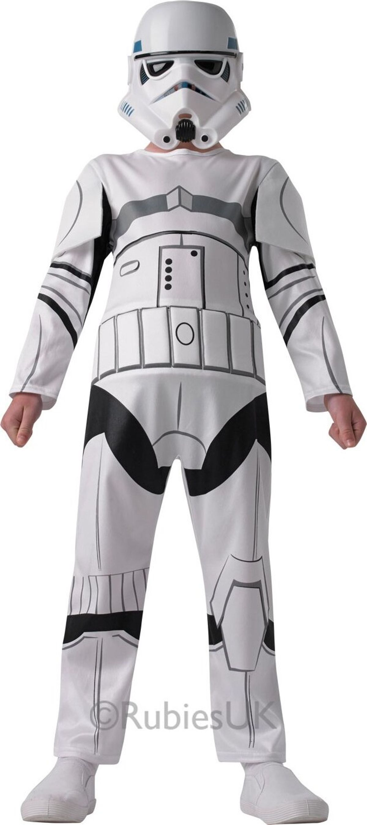 Stormtrooper Kostume / Udklædning - 7-8 år - Rubies