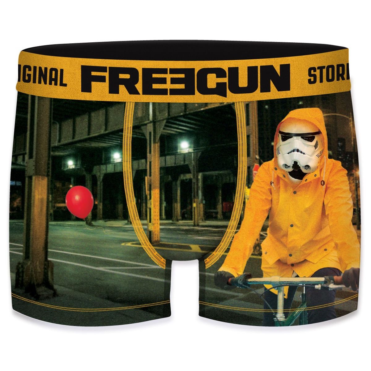 Stormtrooper - Rød Ballon Gul Regnjakke - Star Wars - Freegun Microfiber Boxershorts