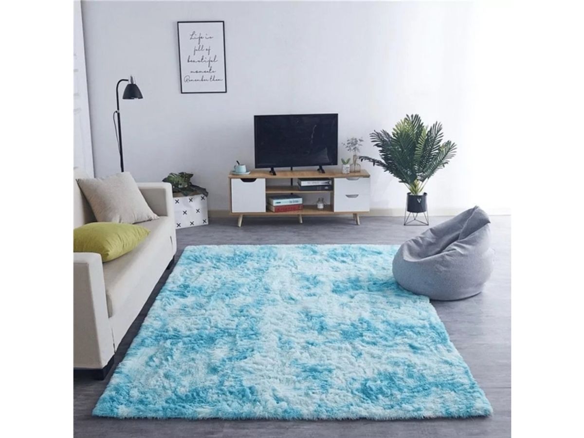 Strado Ombre Shaggy Carpet 130X190 Ombreblue (Lyseblå) Universal