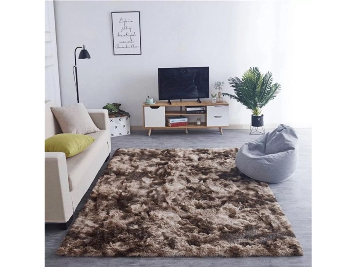 Strado Ombre Shaggy Tæppe 130X190 Ombrecoffee (Brun) Universal