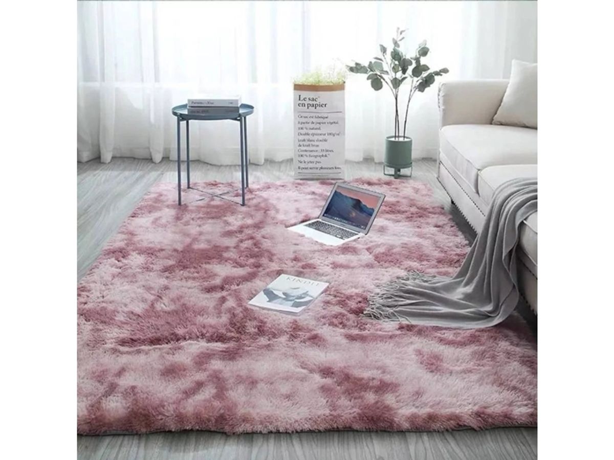 Strado Tæppe Ombre Shaggy Strado 160X200 Ombrepurple (Pink) Universal