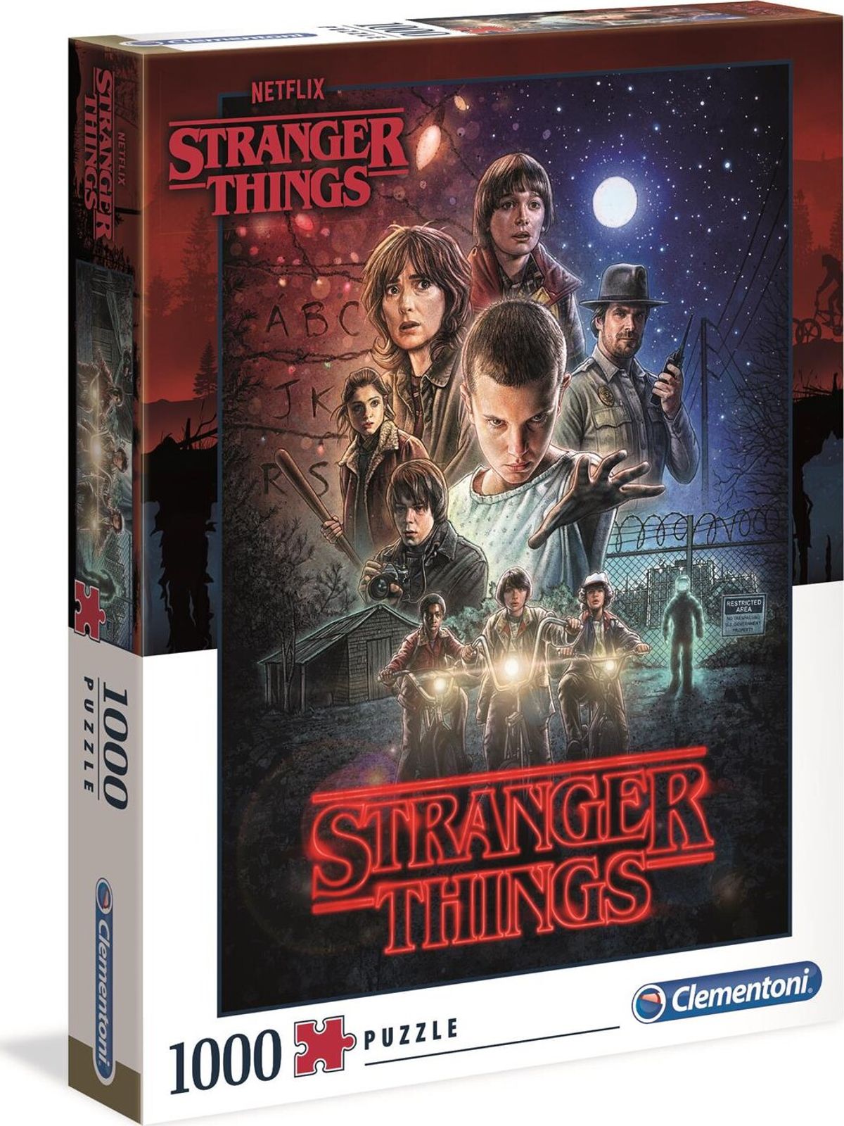 Stranger Things Puslespil - Sæson 1 - 1000 Brikker - Clementoni