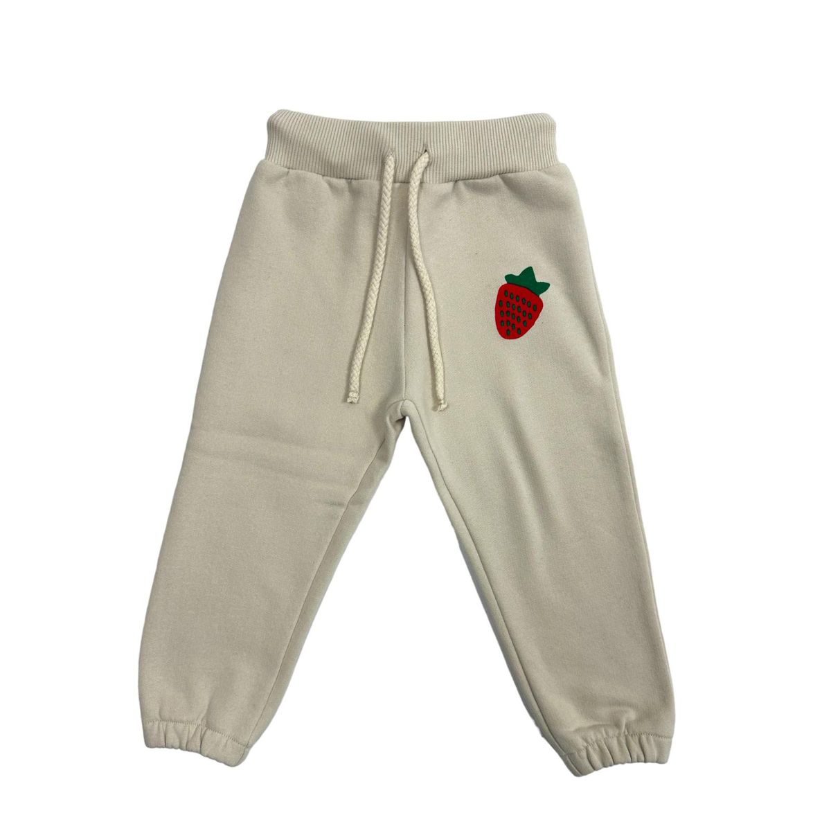 Strawberry Bliss Sweatpants - Beige / 12-18m - 86cm