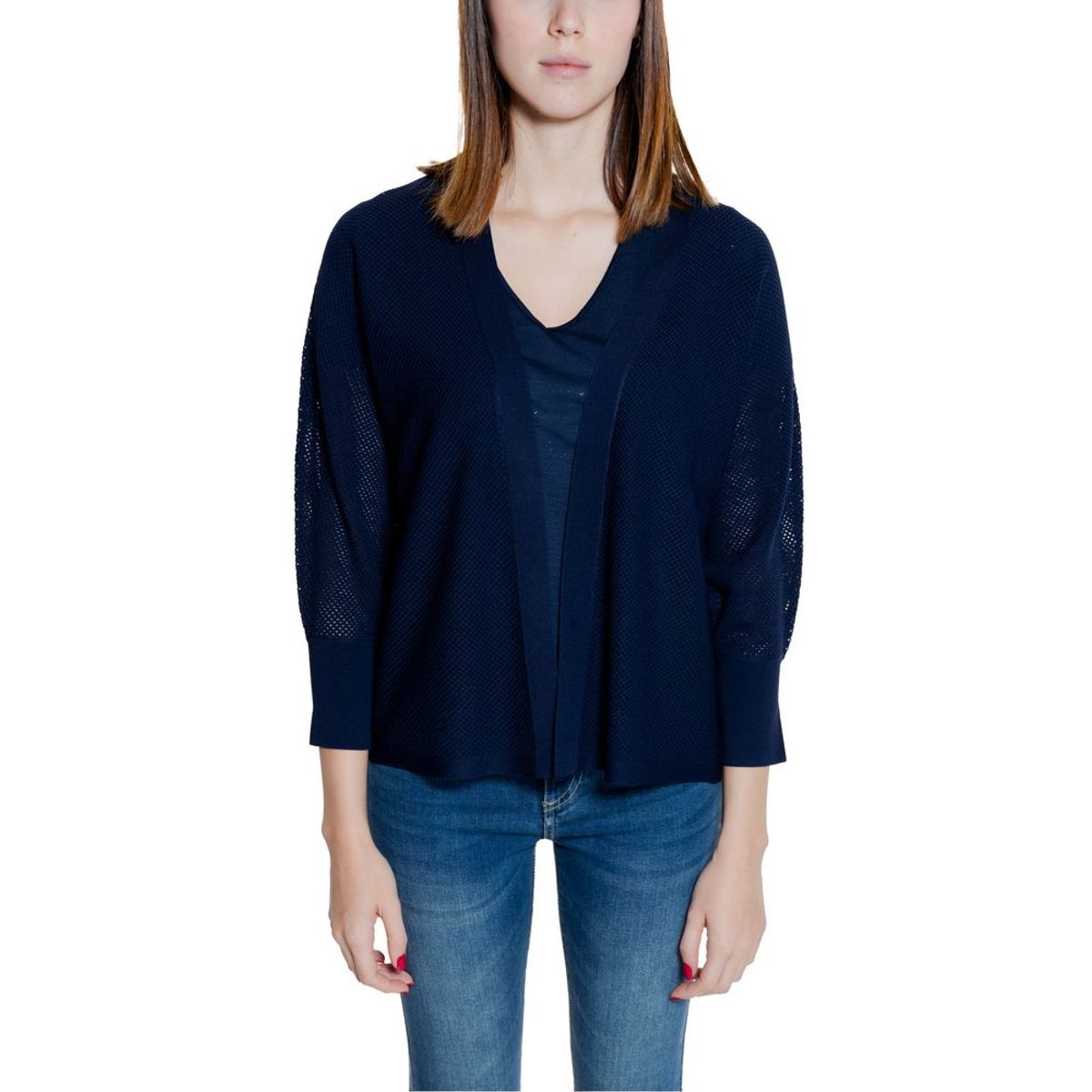 Street One Blue Viscose Cardigan