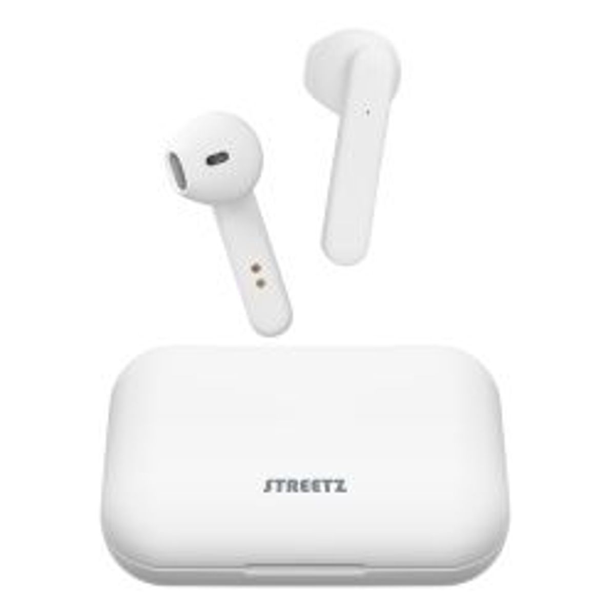 Streetz T110 Tws Earbuds Charging Case Bt 5 Matte White - Høretelefon