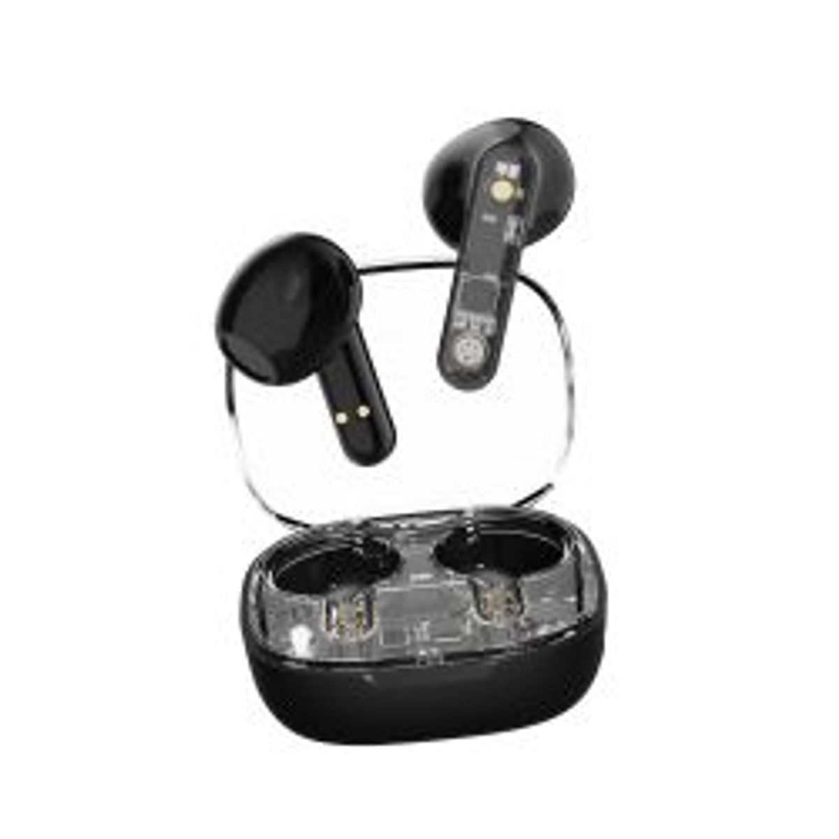 Streetz T150 Tws Earphones, Transparent, Black