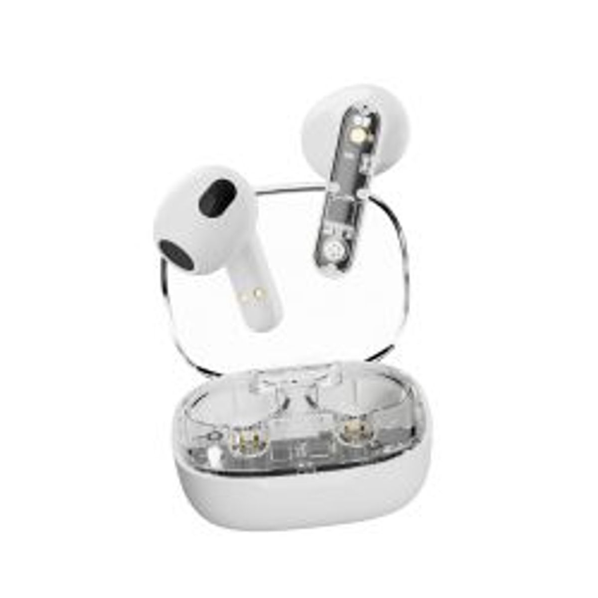 Streetz T150 Tws Earphones, Transparent White - Høretelefon