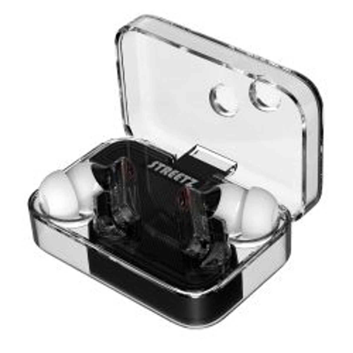 Streetz T250 Tws Earphones, Enc, Transparent, Black - Høretelefon